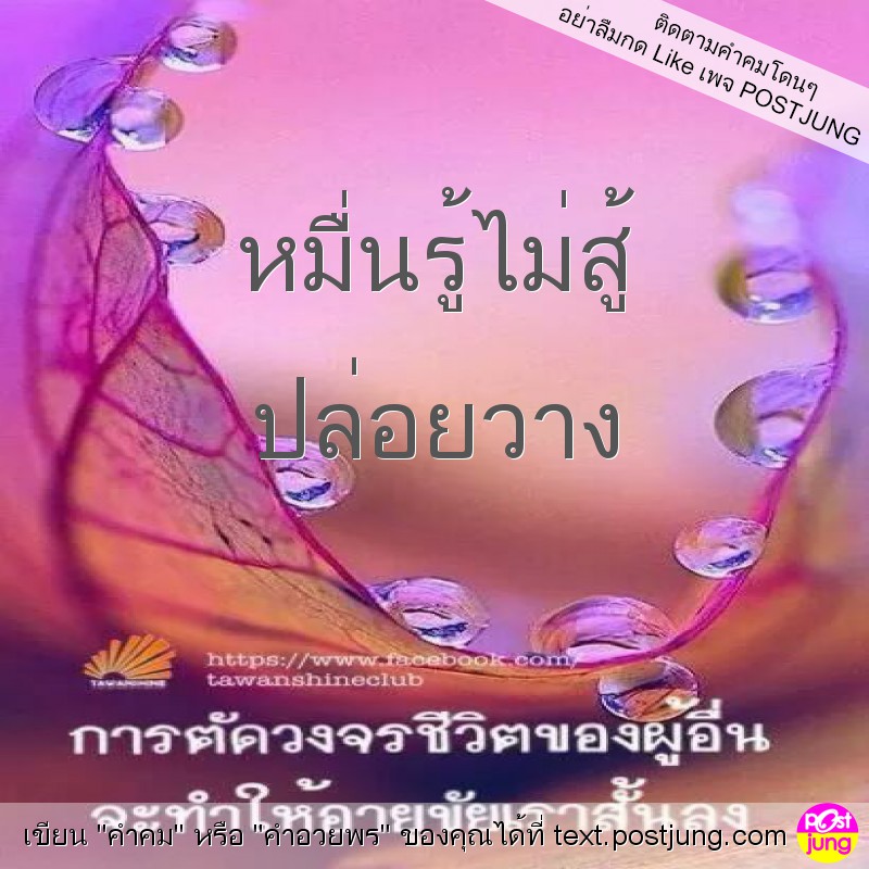 หมื่นรู้ไม่สู้ ปล่อยวาง
